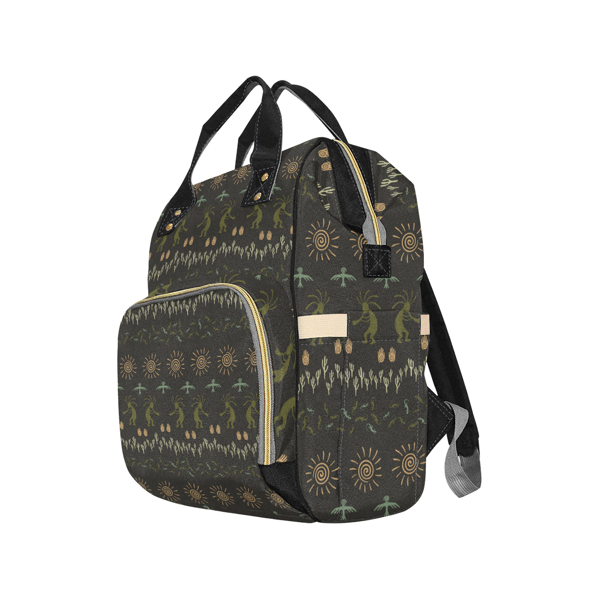 Mayan Pattern Print Design 04 Diaper Bag Backpack