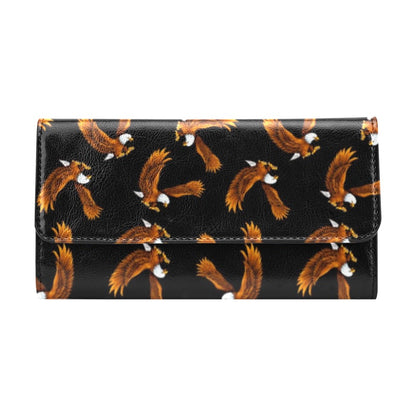 Eagles Print Pattern Women's Trifold Wallet