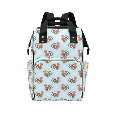 Turkey Print Design LKS403 Diaper Bag Backpack