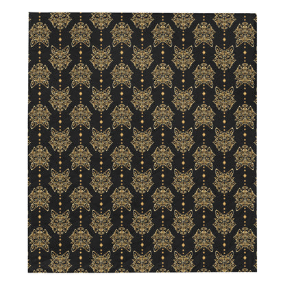 Aztec Wolf Pattern Print Design 04 Premium Quilt