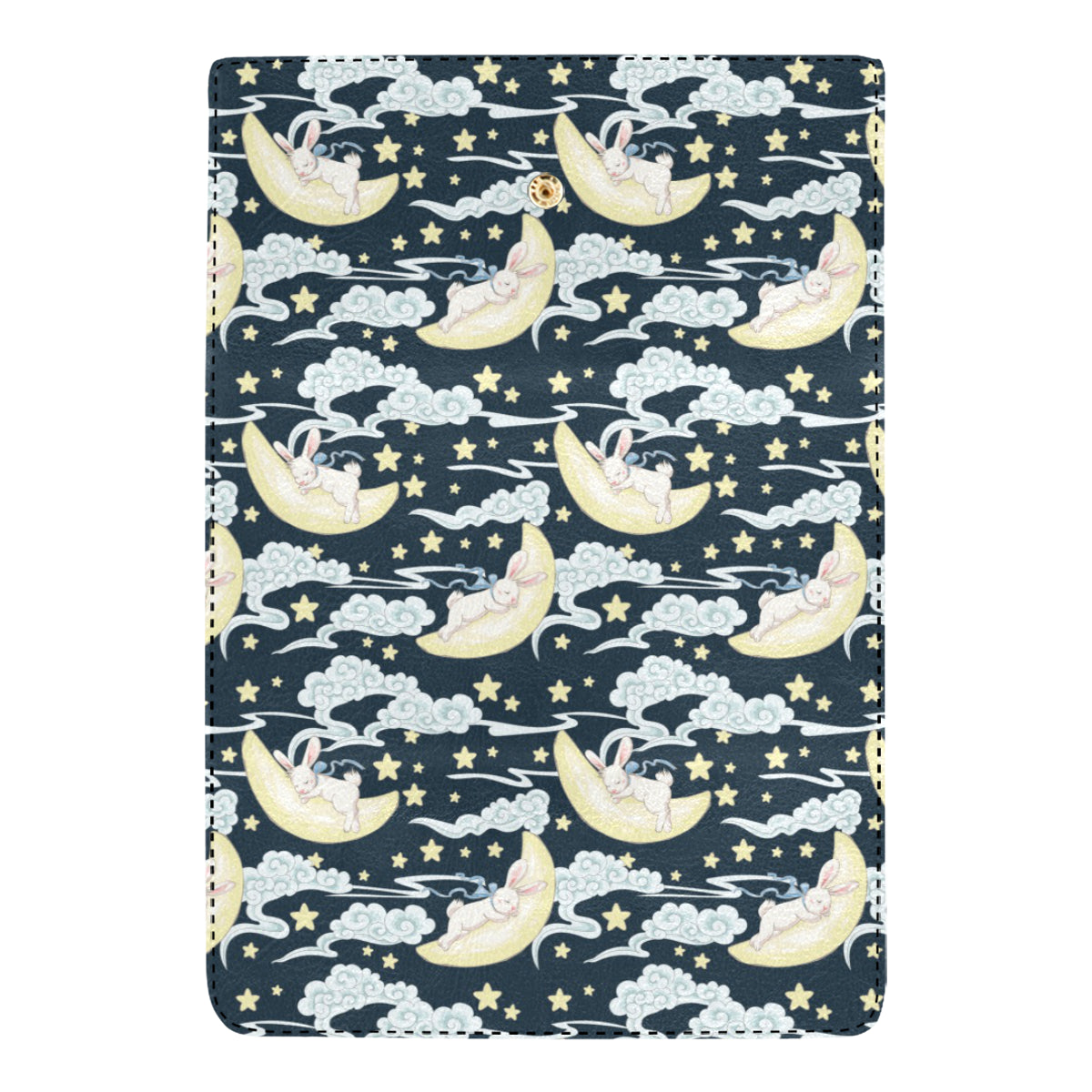 Rabbit Sleeping Pattern Print Design RB08 Women's Trifold Wallet