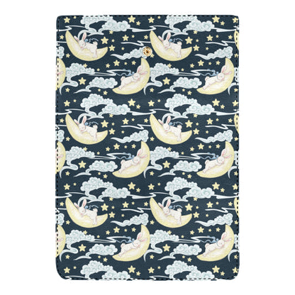 Rabbit Sleeping Pattern Print Design RB08 Women's Trifold Wallet