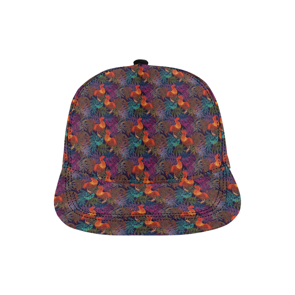 Rooster Print Style Snapback Cap