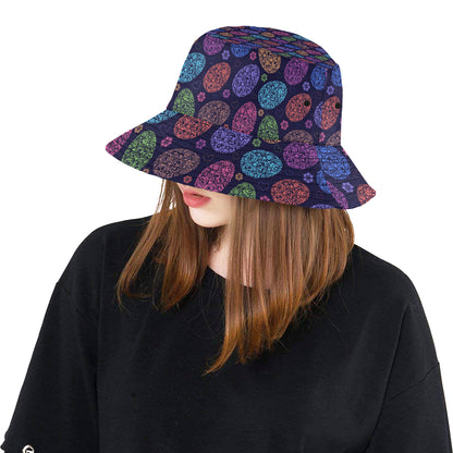 Easter Eggs Pattern Print Design RB012 Unisex Bucket Hat