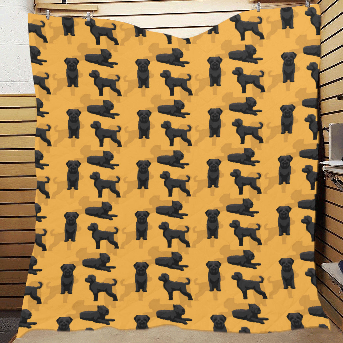 Bouviers des Flandres Pattern Print Design 01 Premium Quilt