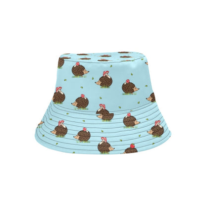 Hedgehog Print Design LKS402 Unisex Bucket Hat