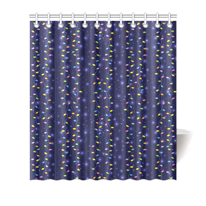Christmas Light Pattern Print Design 03 Shower Curtain
