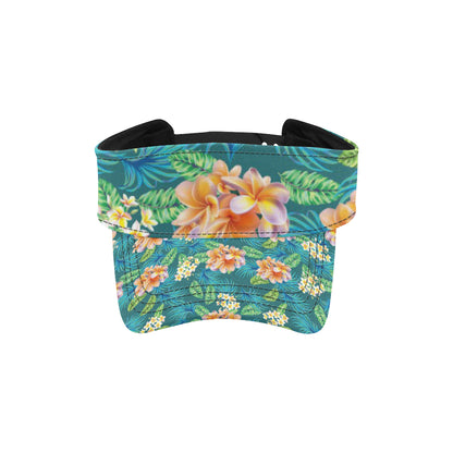 Plumeria Tropical Flower Design Print Unisex Sun Visor