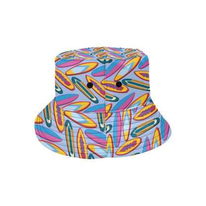 Surfboard Pattern Print Design LKS303 Unisex Bucket Hat