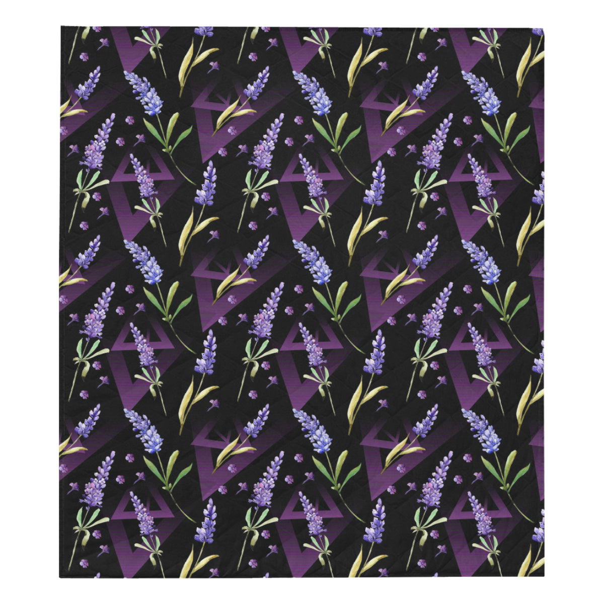Lavender Pattern Print Design LV07 Premium Quilt
