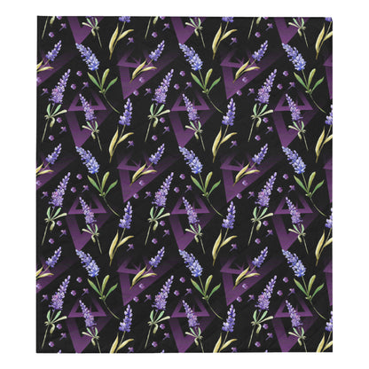 Lavender Pattern Print Design LV07 Premium Quilt