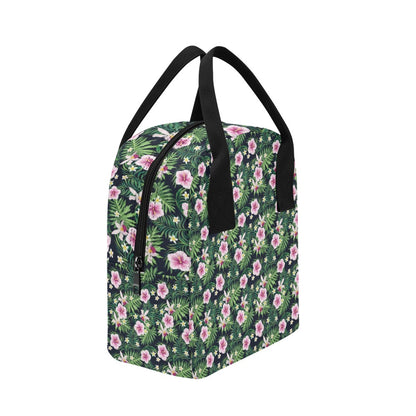 Hibiscus Tropical Print Design LKS309 Insulated Lunch Bag