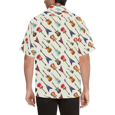 Electric Guitar Print Design LKS404 Men's Men's Hawaiian Shirt