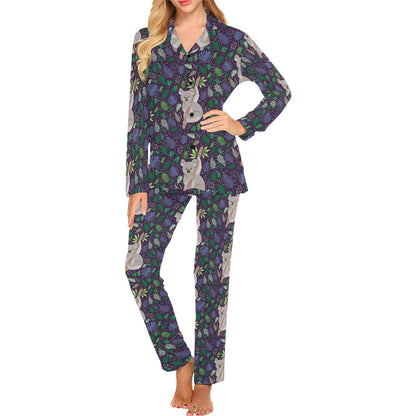 Koala Pattern Print Design 06 Women's Long Pajama Set