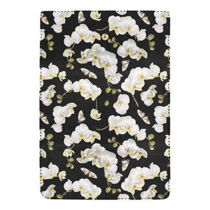 Orchid White Pattern Print Design OR011 Women's Trifold Wallet