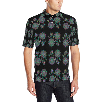 Dream Catcher Colorful Hand Draw Men Polo Shirt