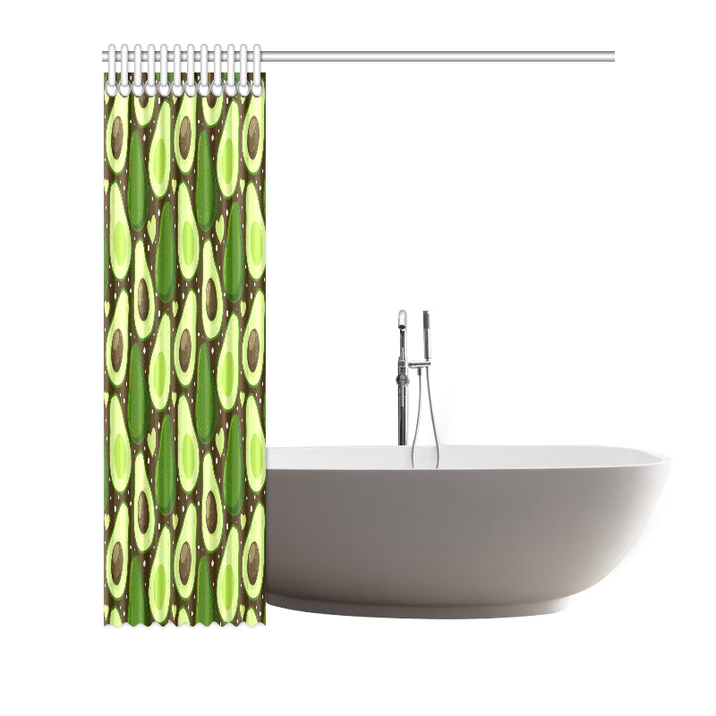 Avocado Pattern Print Design AC04 Shower Curtain