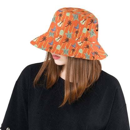 Ukulele Print Design LKS402 Unisex Bucket Hat
