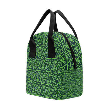 Shamrock Themed Print Insulated Lunch Bag