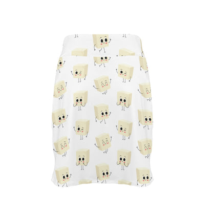 Tofu Print Design LKS301 17" Golf & Pickleball Skort with Pockets