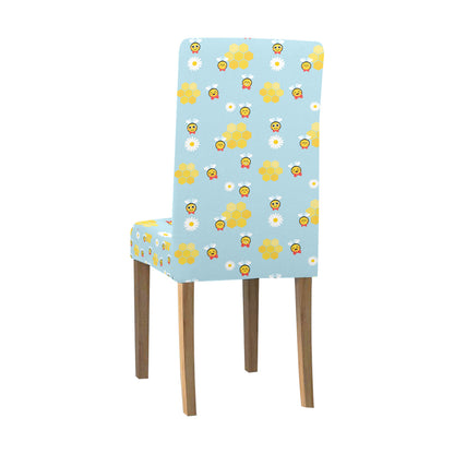 Bee Cute Print Design LKS304 Dining Chair Slipcover
