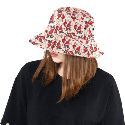 Santa Christmas Themed Print Design LKS302 Unisex Bucket Hat