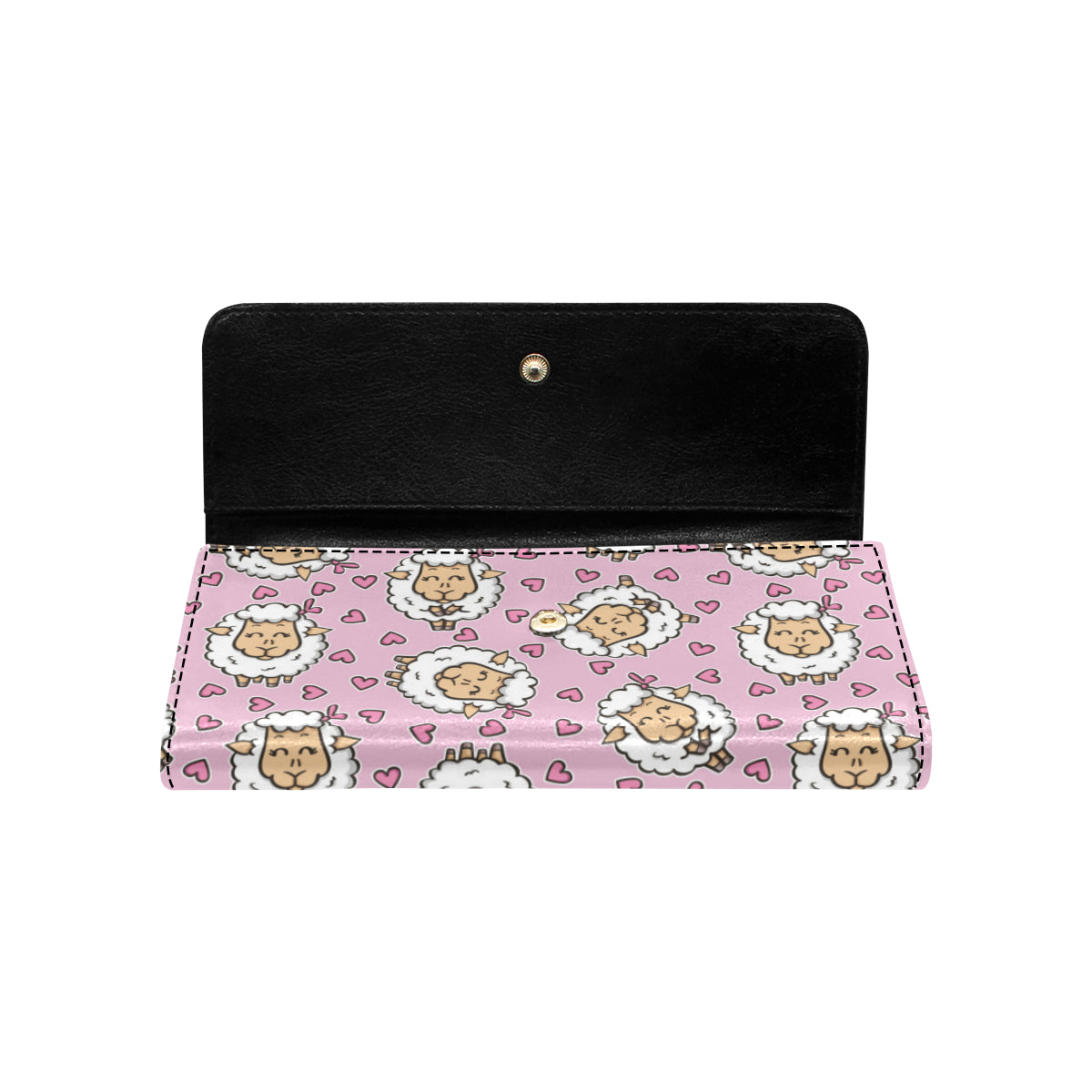 Sheep Cute Pattern Print Design 01 Women's Trifold Wallet