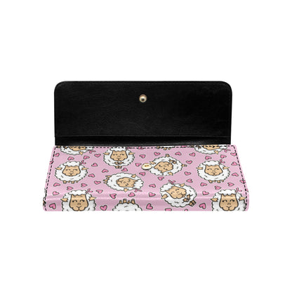 Sheep Cute Pattern Print Design 01 Women's Trifold Wallet