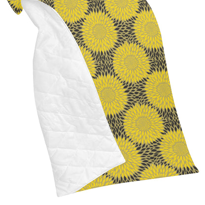 Sunflower Pattern Print Design SF06 Premium Quilt