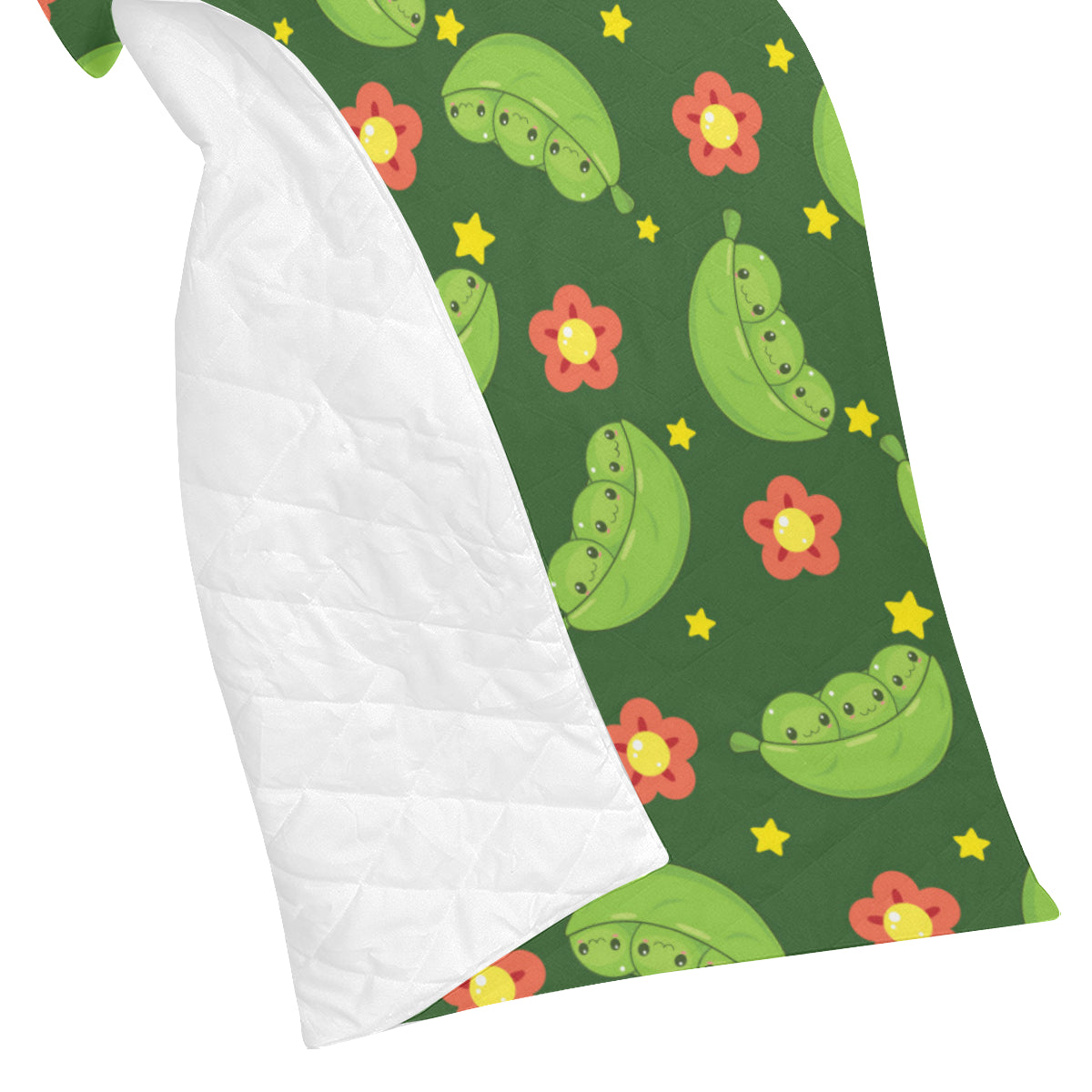 Peas Pattern Print Design A01 Premium Quilt