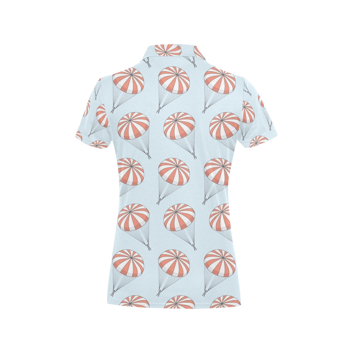Skydiving Pattern Print Design 01 Women's Polo Shirt