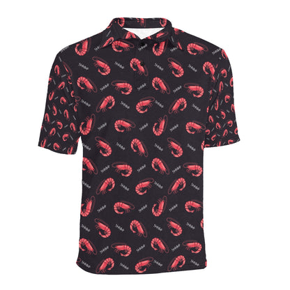 Shrimp Print Design LKS302 Men Polo Shirt