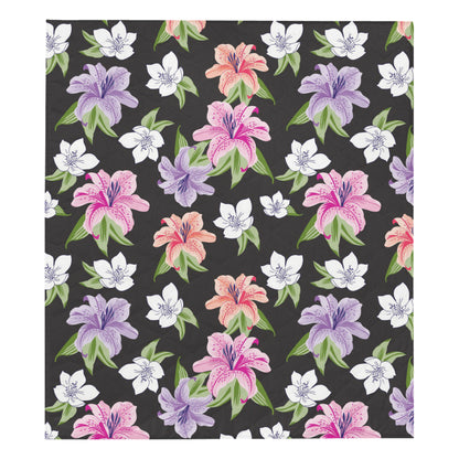 Lily Pattern Print Design LY02 Premium Quilt