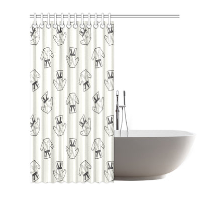 Karate Pattern Print Design 01 Shower Curtain
