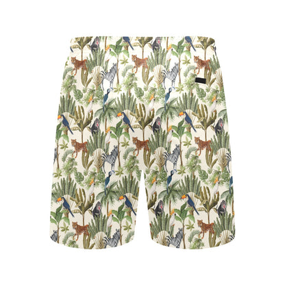 Safari Animal Print Design LKS304 Men's Swim Trunks Beach Shorts