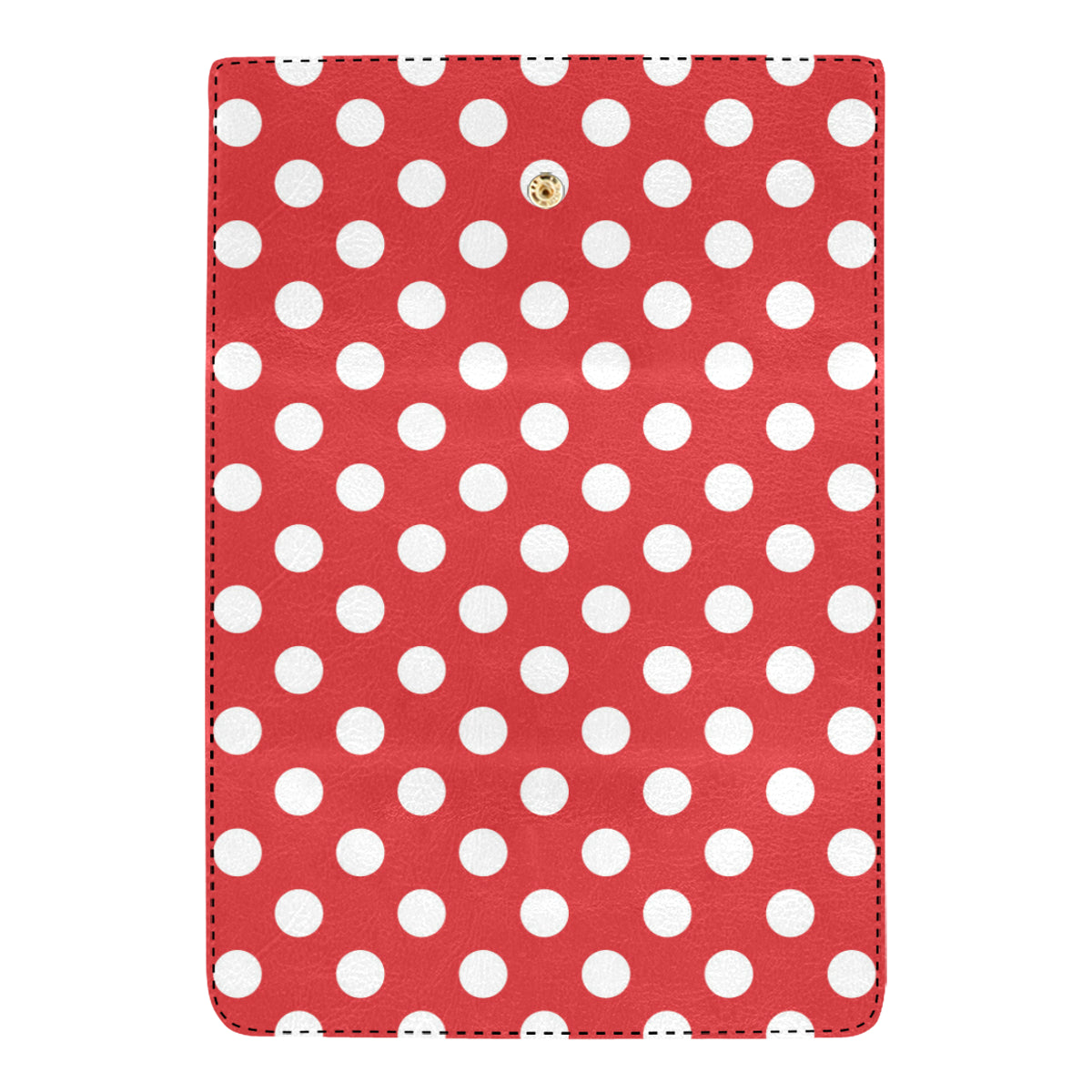 Polka Dot Red Pattern Print Design 04 Women's Trifold Wallet