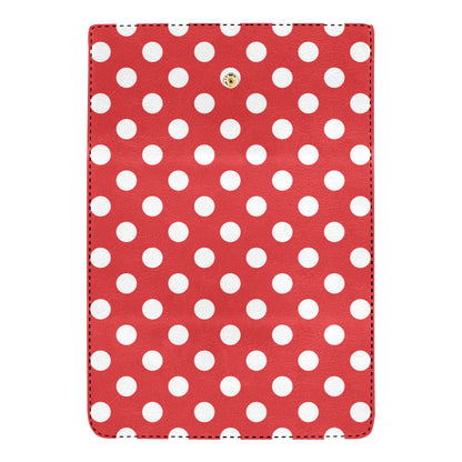 Polka Dot Red Pattern Print Design 04 Women's Trifold Wallet