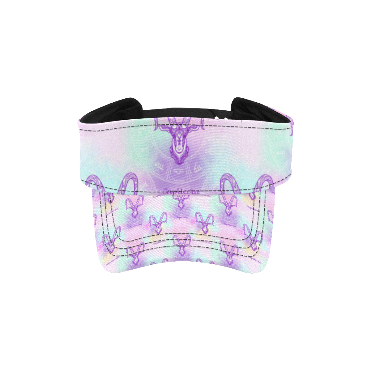 Capricorn Zodiac Pattern Print Design 02 Unisex Sun Visor