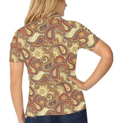 Boho Pattern Print Design 08 Women's Polo Shirt