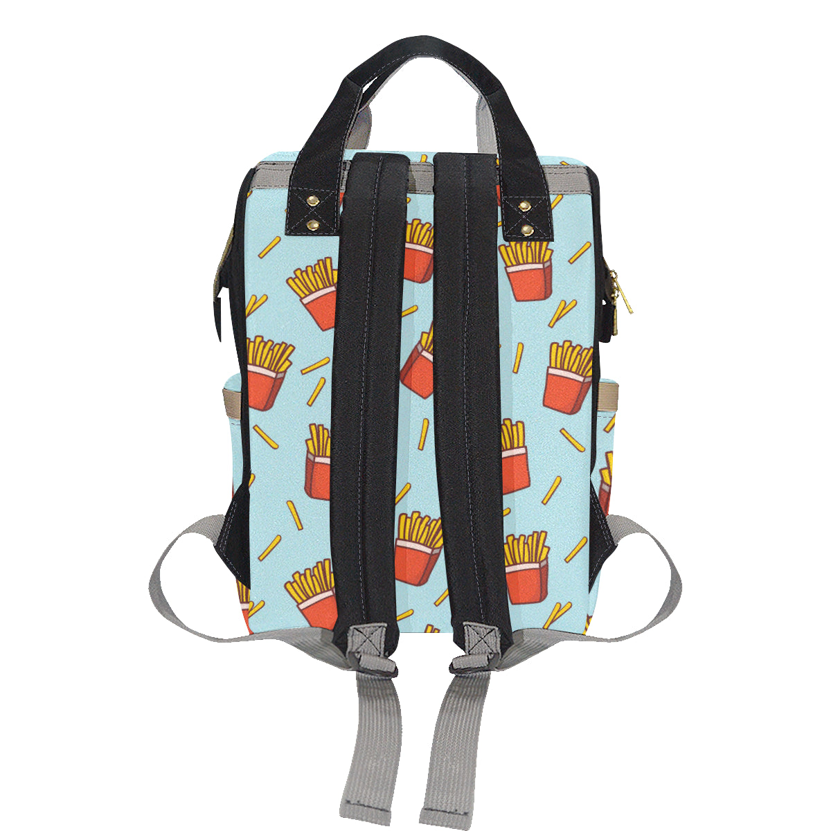 French Fried Pattern Print Design 02 Diaper Bag Backpack
