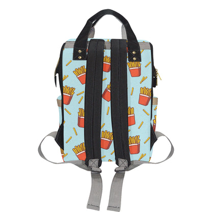 French Fried Pattern Print Design 02 Diaper Bag Backpack