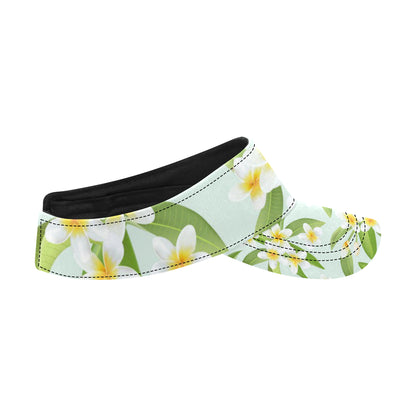 Yellow Plumeria Pattern Print Design PM024 Unisex Sun Visor