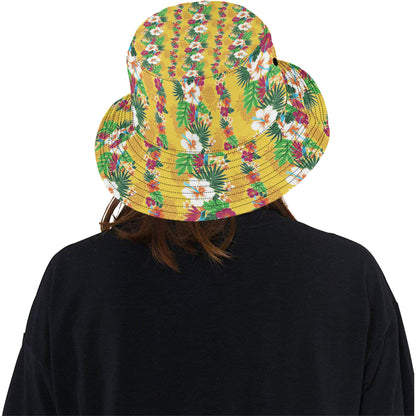 Hawaiian Themed Pattern Print Design H09 Unisex Bucket Hat