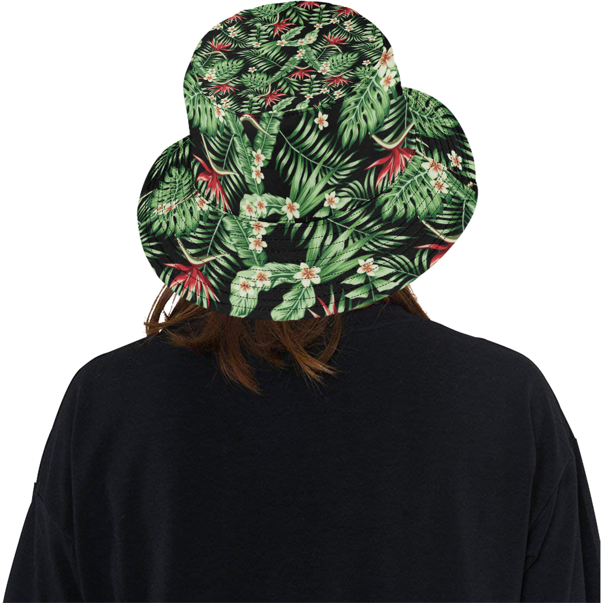 Bird Of Paradise Pattern Print Design BOP05 Unisex Bucket Hat