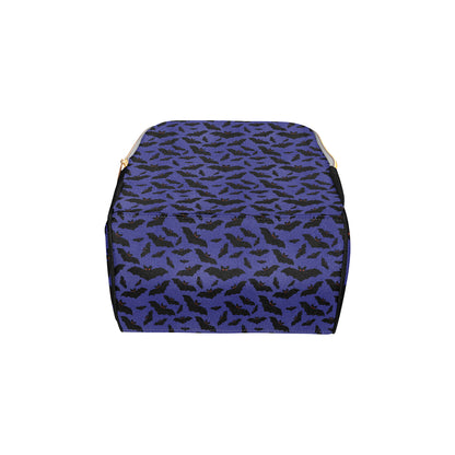 Bat Halloween Pattern Print Design 02 Diaper Bag Backpack