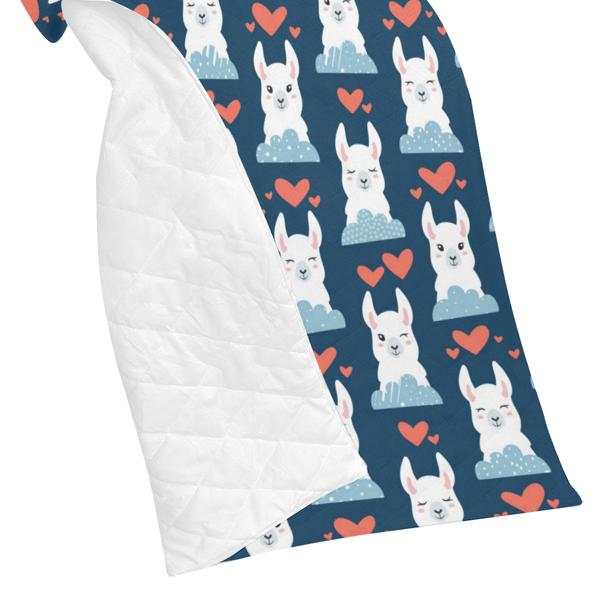 Alpaca Love Pattern Print Design 05 Premium Quilt