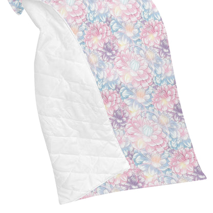 Dahlia Pattern Print Design 01 Premium Quilt