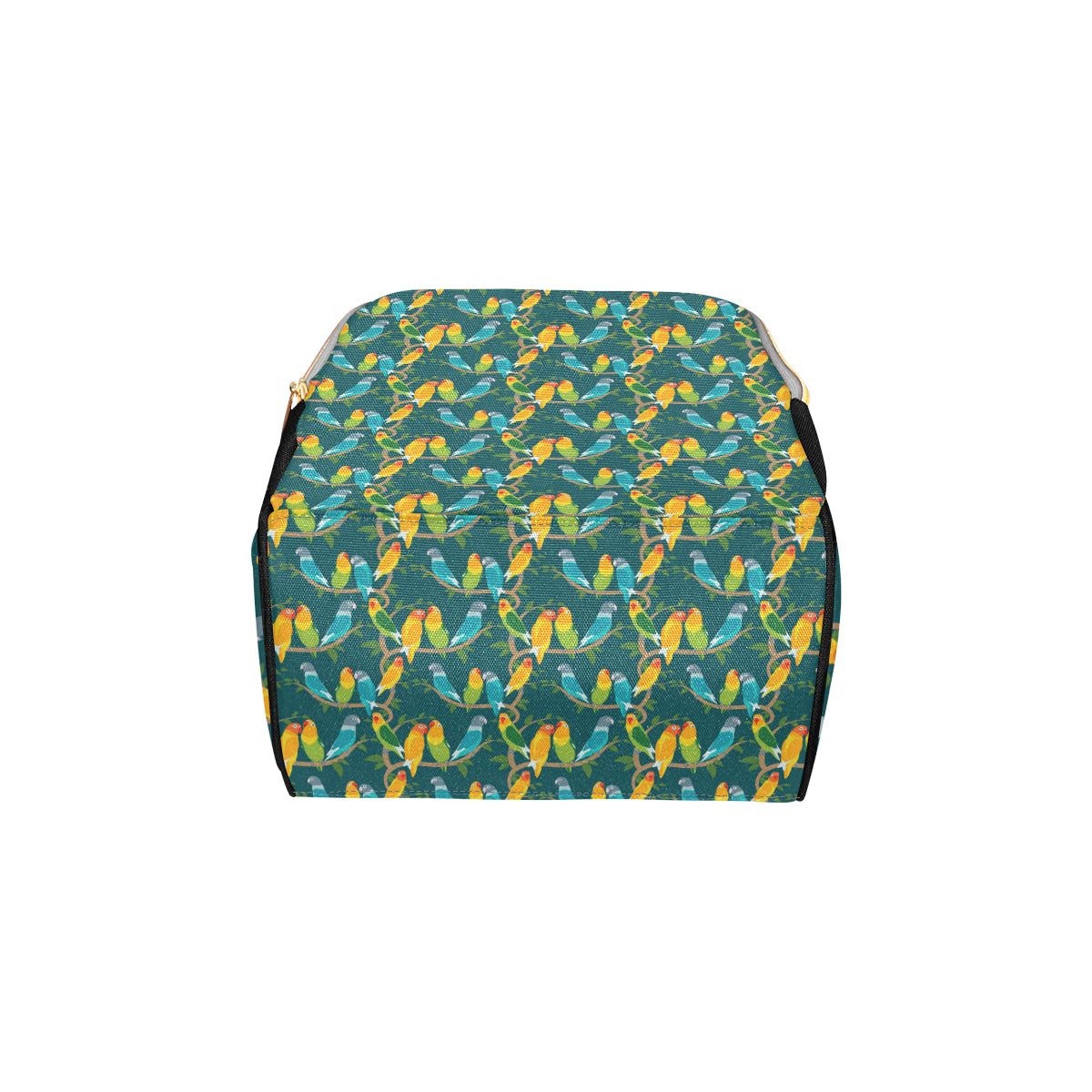 Lovebird Pattern Print Design 02 Diaper Bag Backpack