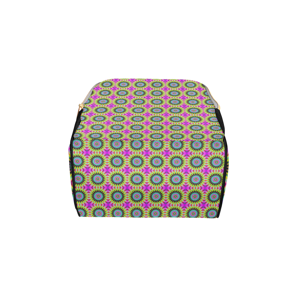 Optical illusion Flower Rainbow Style Diaper Bag Backpack