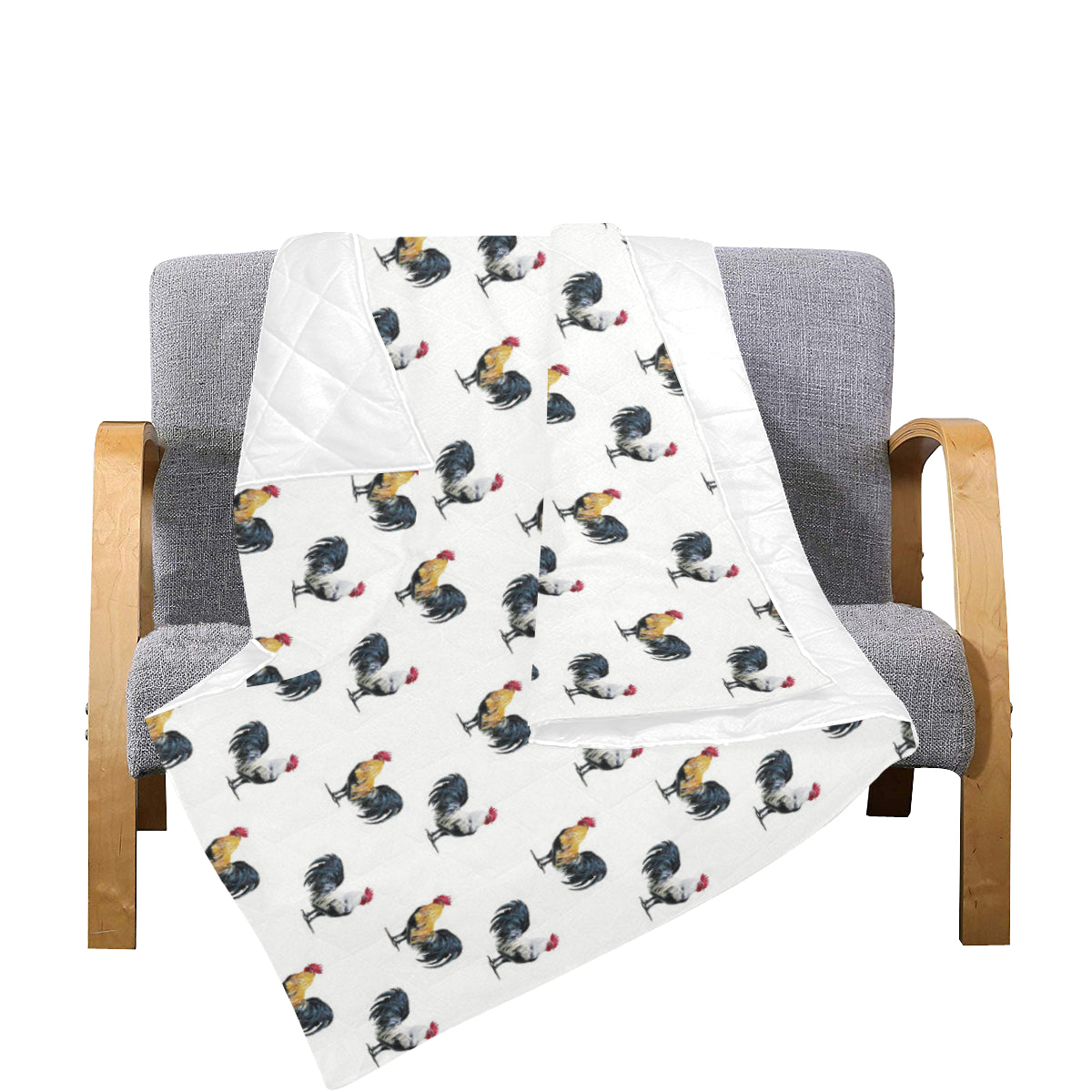 Chicken Pattern Print Design 02 Premium Quilt